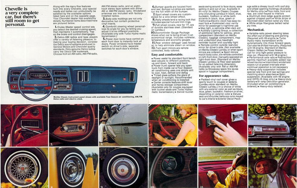 1977 Chev Chevelle Brochure Page 1